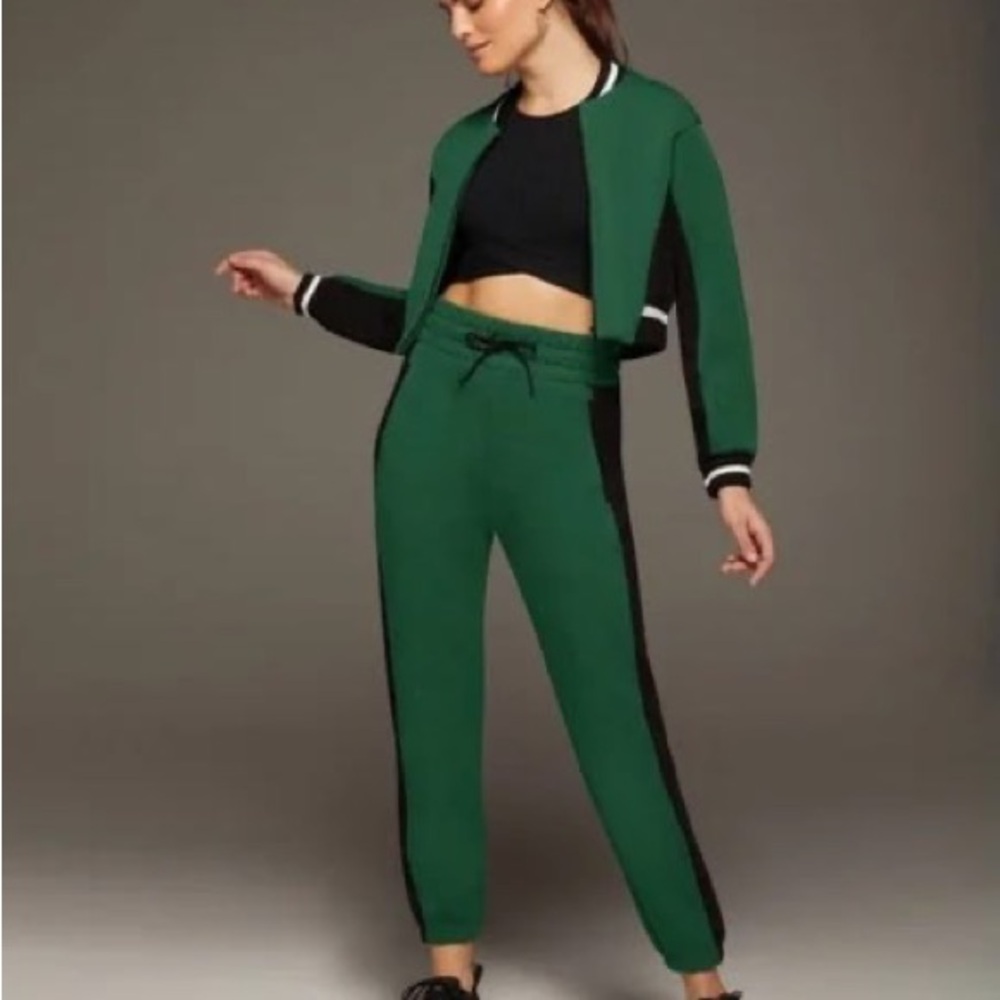 MICHI Pine Green Carve Sweatpants